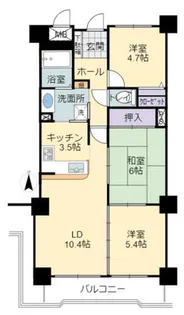 ユーハウス安城【10階】の間取り