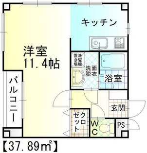 サンフラット【3階】の間取り