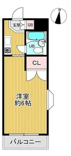篠原ドミトリー【2階】の間取り
