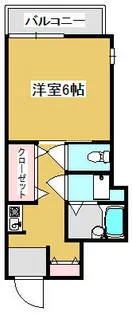 メール桧原【201号室】の間取り