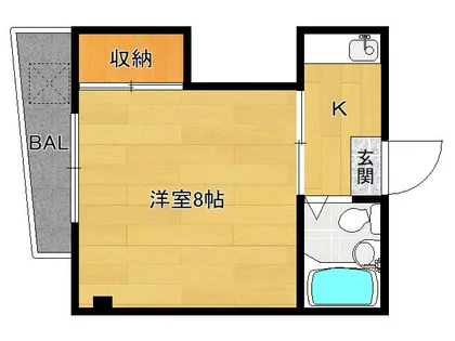 りぶ京都北山【2階】の間取り