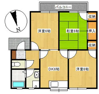 Neo Avanti Ⅱ【B-1号室】の間取り