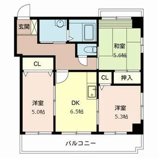 シルクステージ【501号室】の間取り
