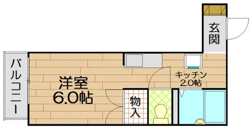メゾン大倉山【1階】の間取り