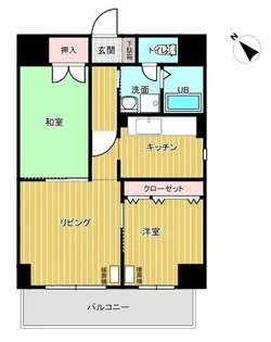 クレールゆりがはら【702号室】の間取り