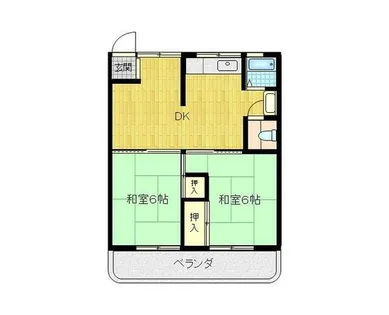 兵庫県姫路市大塩町【マンション】の間取り