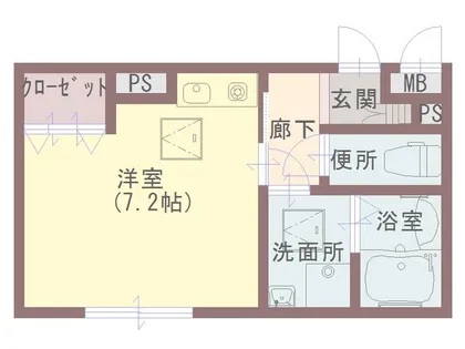 兵庫県姫路市広畑区西蒲田【マンション】の間取り