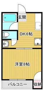 グレイスコート井堀【2階】の間取り