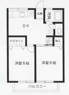 ガーデンハイツイン鹿の子台【2階】の間取り