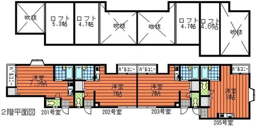 ヤマトドリーム【205号室】の間取り