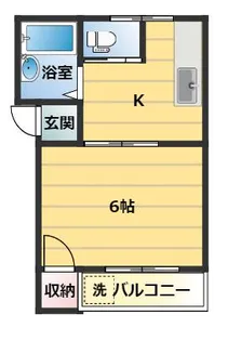 サンハイツ上滝野【1階】の間取り