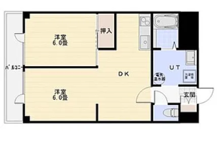 ハトヤ第15ビル【1階】の間取り