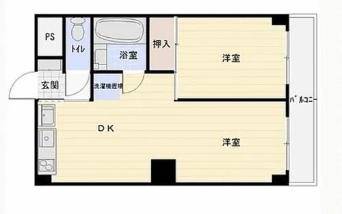 ハトヤ第10ビル【2階】の間取り