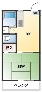 マサゴハイツ6【1階】の間取り
