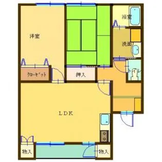 スイートハウスⅠ【102号室】の間取り