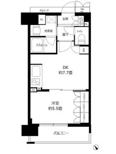 ワコーレ神戸元町I‘z【2階】の間取り