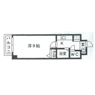N2きたがた【4階】の間取り