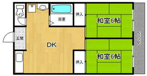 ドリームハイツ【1階】の間取り