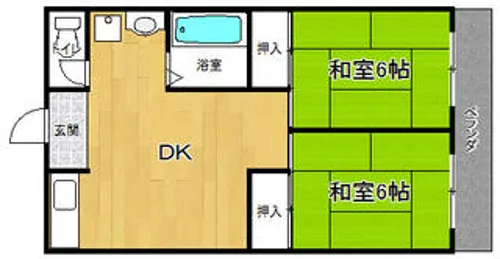 ドリームハイツ【1階】の間取り
