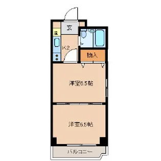 桜マンション【6階】の間取り