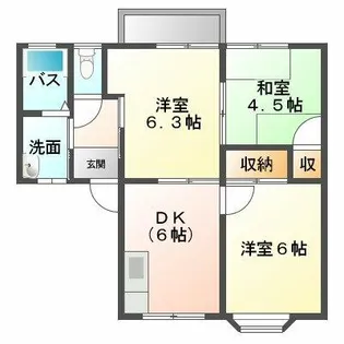森ハイツ【201号室】の外観