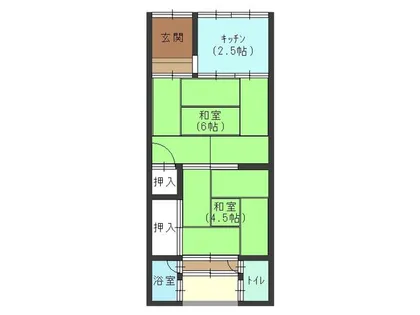 大阪府大阪市住吉区長峡町【タウンハウス】の間取り