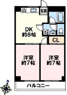 広島屋王子マンション【404号室】の間取り