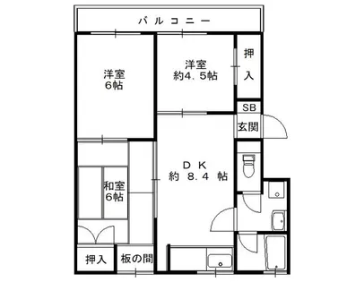 永和ハイツ【205号室】の間取り