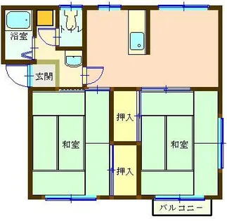 グリーンヒル龍ケ原【C206号室】の間取り
