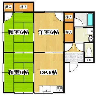 福岡県北九州市八幡西区三ケ森1丁目【アパート】の間取り