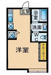 FLAT西新【102号室】の間取り