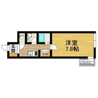 大阪府大阪市東住吉区針中野3丁目【マンション】の間取り
