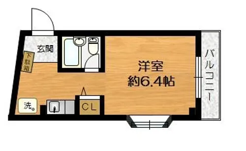 三宮マンション【403号室】の間取り