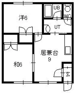 北海道帯広市西二十四条南2丁目【アパート】の間取り