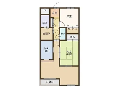 アインツ曽根【1階】の間取り