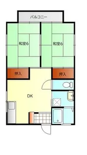 大森ハイツ【2階】の間取り