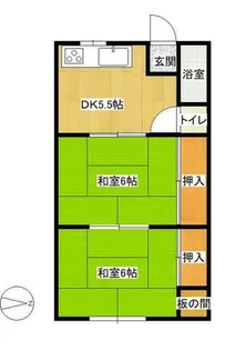 愛知県あま市甚目寺山之浦【アパート】の間取り