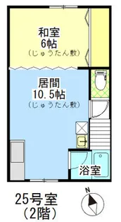 コーポマツダ【25号室】の間取り