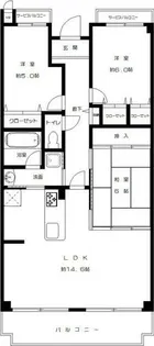 東灘コーストアヴェニュー参番館【6階】の間取り