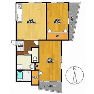 兵庫県三田市高次1丁目【マンション】の間取り