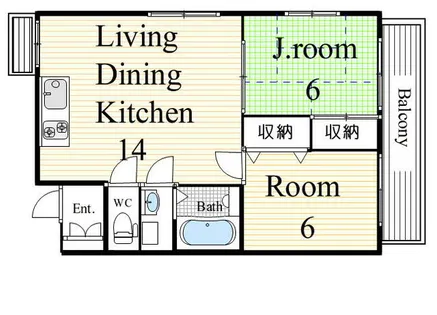 アベニュー21【2階】の間取り