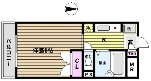 プチメゾン大蔵【2階】の間取り