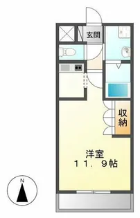 トゥルース【205号室】の間取り