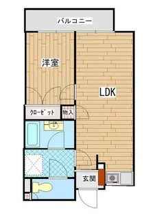 パークノヴァ久留米中央【1003号室】の間取り