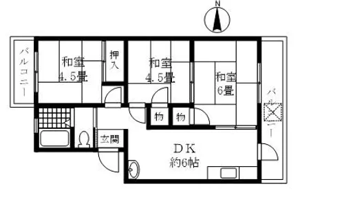 奈良県奈良市芝辻町2丁目【マンション】の間取り