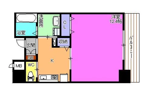 ライフタウンⅢ【5階】の間取り