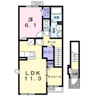 ブリック フェアリーⅢ【2階】の間取り