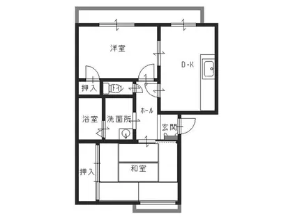 アビタシオン京口【108号室】の間取り