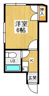 MAYUMIハイツ15番館尊延寺【301号室】の間取り