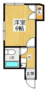 MAYUMIハイツ15番館尊延寺【3階】の間取り